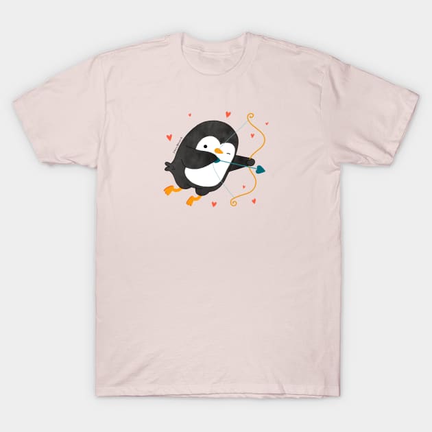 Penguin Cupid T-Shirt by thepenguinsfamily